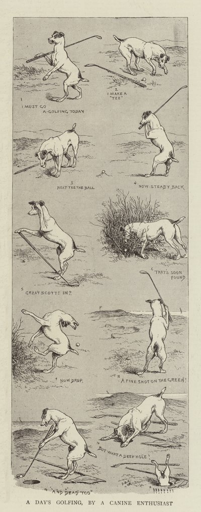 Een Dag Golfen, door een Hondenliefhebber door William Ralston